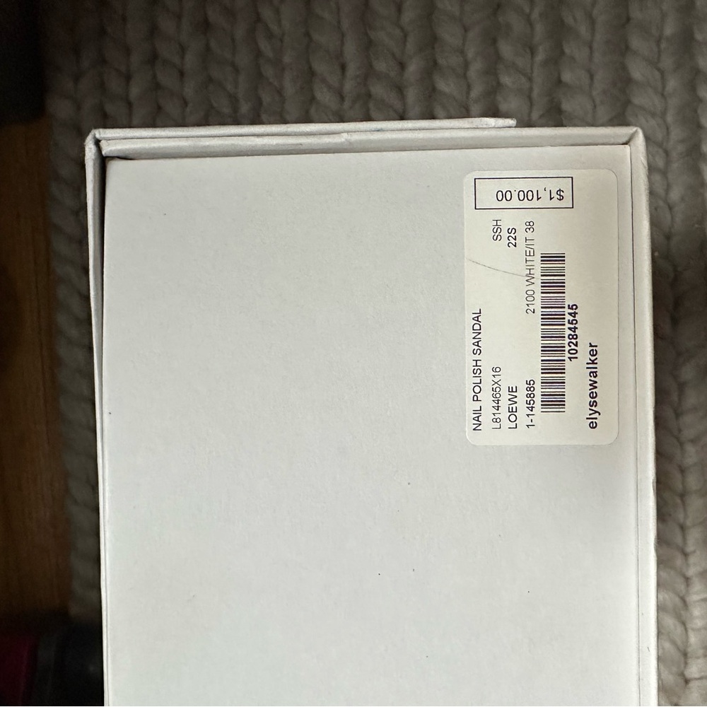 Loewe Nail Polish Leather Sandals NWT - Picture 5 of 5